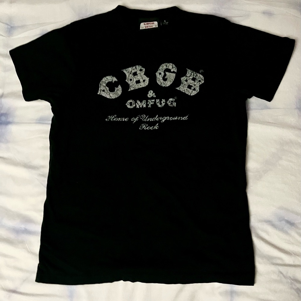 Distressed CBGB Logo Tee Small
